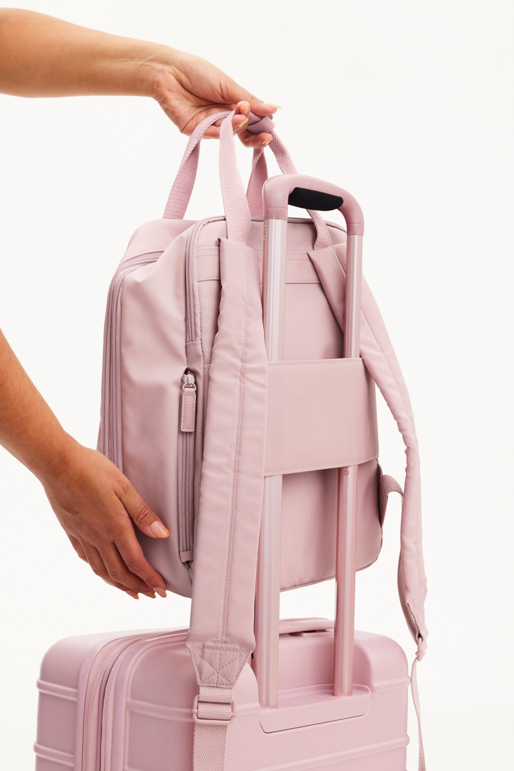 The Expandable Backpack in Atlas Pink - Image 7