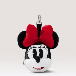 The Minnie Mouse Charm Pouch in Black